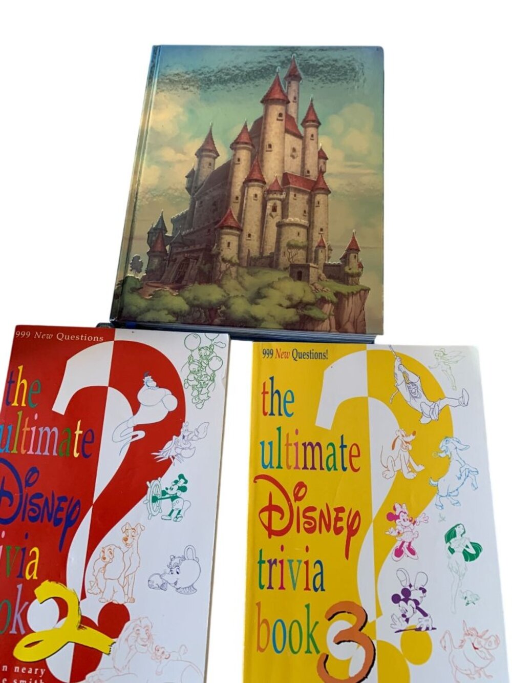 Disney Castle Collection Hardcover Book & Ultimate Disney Trivia Books 2 & 3 Set